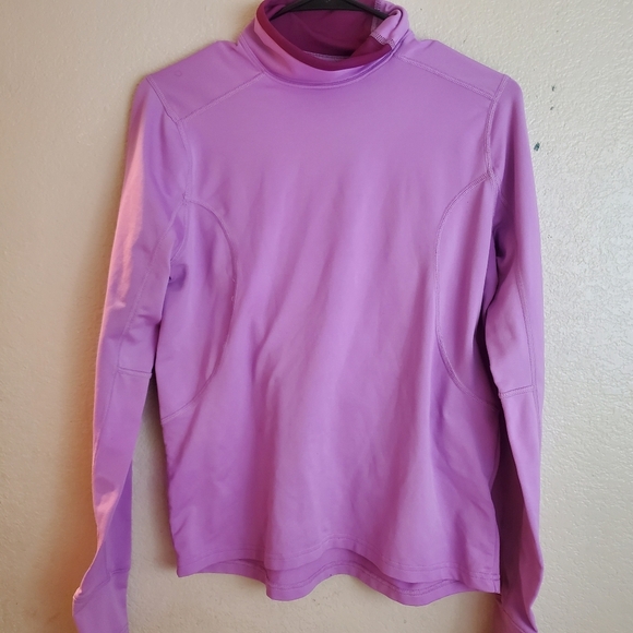Nike Dri Fit Purple Mock Neck Performanc Pullover - Picture 1 of 5